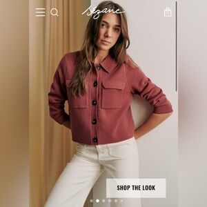 Sezane Betty Cardigan - Rosewood